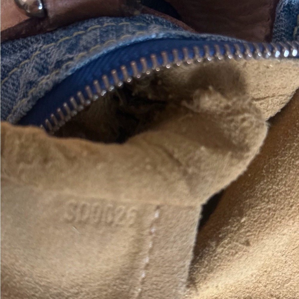 Louis Vuitton Blue Denim Handbag - Picture 11 of 13